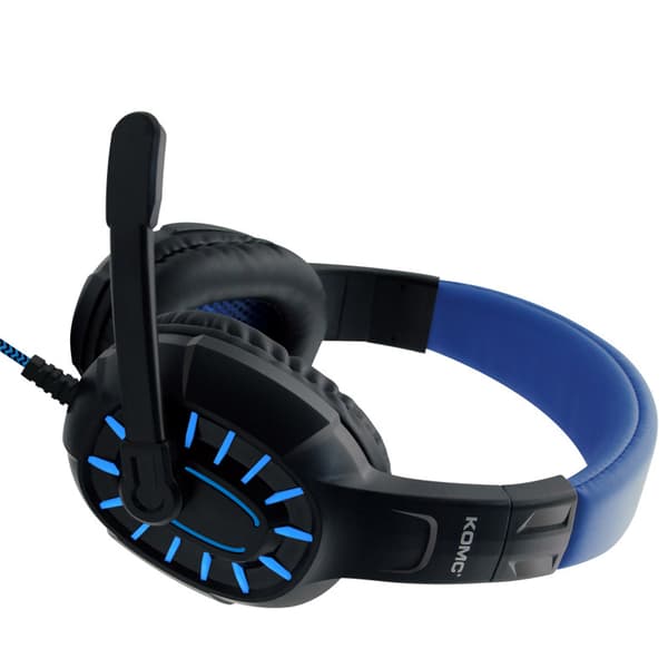 INF Trådbundet Gaming Headset med Mikrofon - Svart och Blå