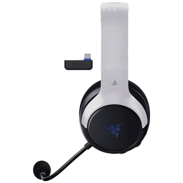 RAZER Kaira HyperSpeed - PlayStation Gaming On-ear Bluetooth Stereo headset vitt headset, volym