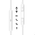 Miniatyrbild 3 av 5: USB C Trådade Hörlurar med Inbyggd Kontrollknapp Mayaxess Vit