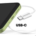 Miniatyrbild 4 av 5: USB C Trådade Hörlurar med Inbyggd Kontrollknapp Mayaxess Vit