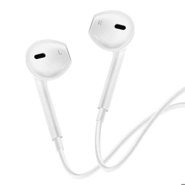 USB C Trådade Hörlurar med Inbyggd Kontrollknapp Mayaxess Vit