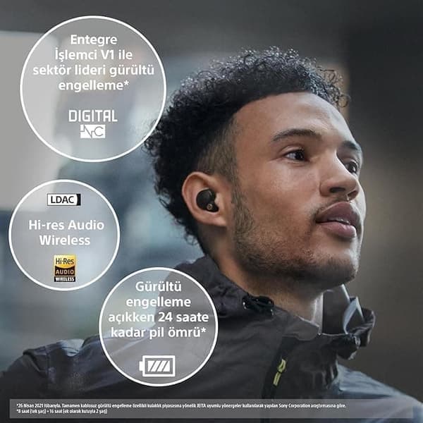 Sony WF-1000XM4 Truly Wireless Noise Cancelling Hörlurar - Svart