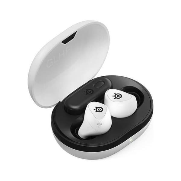 SteelSeries Arctis GameBuds Bluetooth trådlösa in-ear-hörlurar med brusreducering för PS White