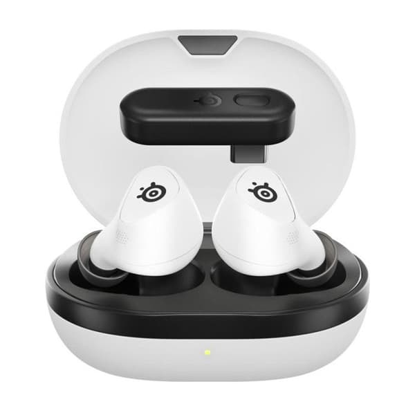 SteelSeries Arctis GameBuds Bluetooth trådlösa in-ear-hörlurar med brusreducering för PS White