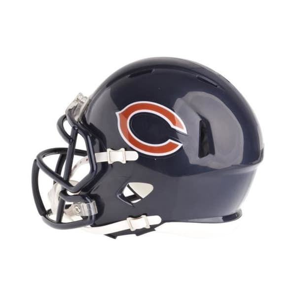 Mini Fotbollshjälm - Riddell - NFL Speed - Chicago Bears - Storlek 5 tum - Blå