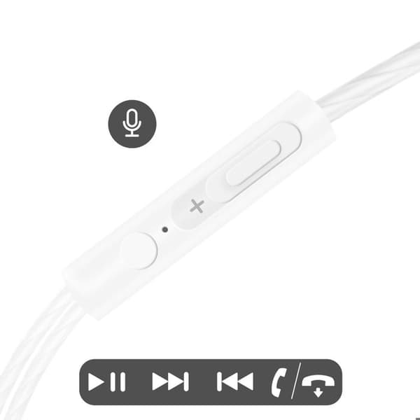 Hörlurar med Jack 3,5 mm och inbyggd mikrofon Akashi Rosa