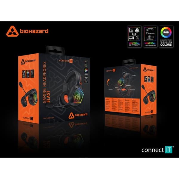CONNECT IT CHP-4800-BK BIOHAZARD Blast svart