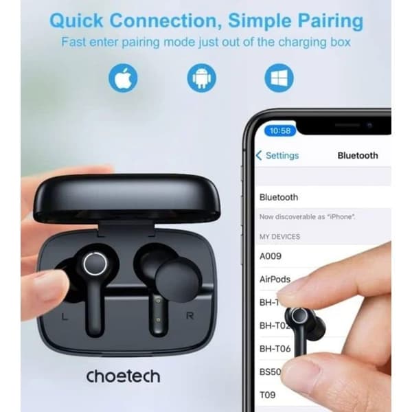 ChoeTech BH-T60 svart