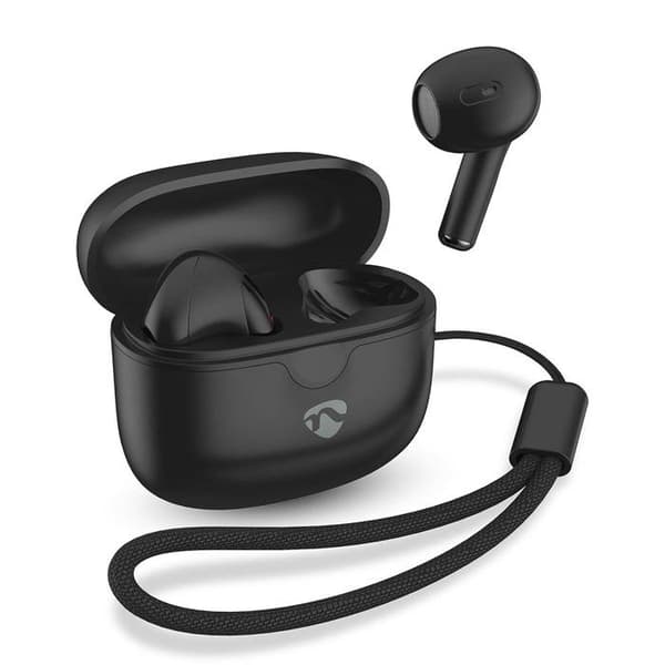 Trådlösa Bluetooth In-Ear Hörlurar med Rem Modell HPBT2400 Nedis Svart