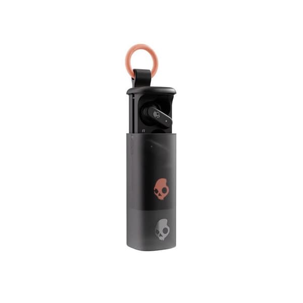 Trådlösa hörlurar - SKULLCANDY - Dime Evo - Bluetooth - Svart och Orange - Svettsäkra