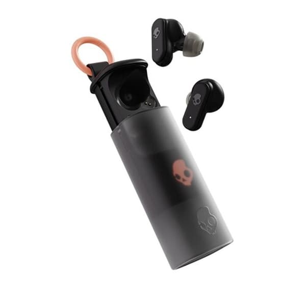 Trådlösa hörlurar - SKULLCANDY - Dime Evo - Bluetooth - Svart och Orange - Svettsäkra