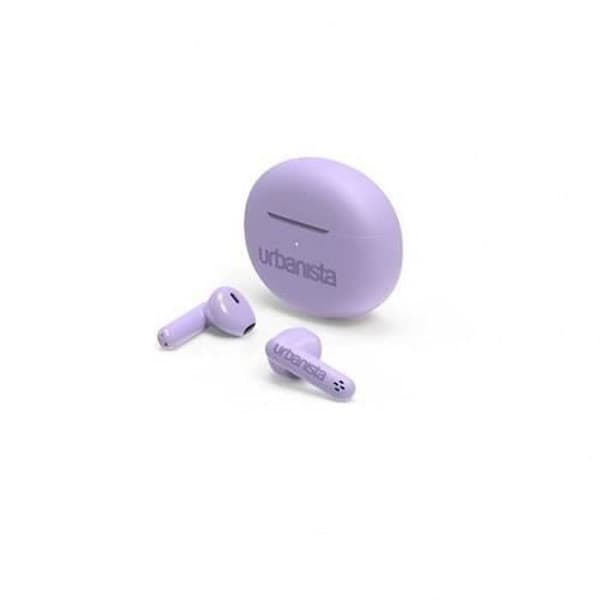 True Wireless Headphones - URBANISTA - AUSTIN - Lila - 5 timmars batteritid - Stänktålig