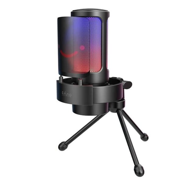 Fifine A8V Professionell USB Mikrofon - Svart