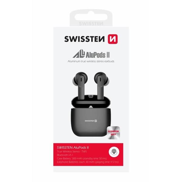 Casque Swissten Bluetooth TWS Alupods II