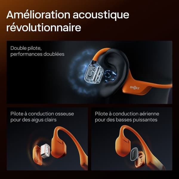 Shokz hörlurar openrun pro 2 orange