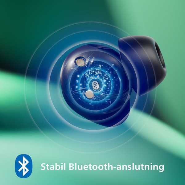Philips TAT1209BK Ægte Trådløse In-Ear Bluetooth Hovedtelefoner Naturlig Lyd med Dynamisk Bas, Klare Opkald og Lommestørrelse Opladningsetui - Sort
