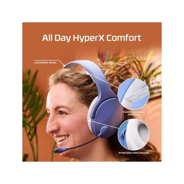 HyperX Cloud Jet - Dubbel trådlösa speld headset 2,4 GHz och Bluetooth, för PC, Mac, PS5, PS4, Mobil, 40 mm drivrutin, batteritid av