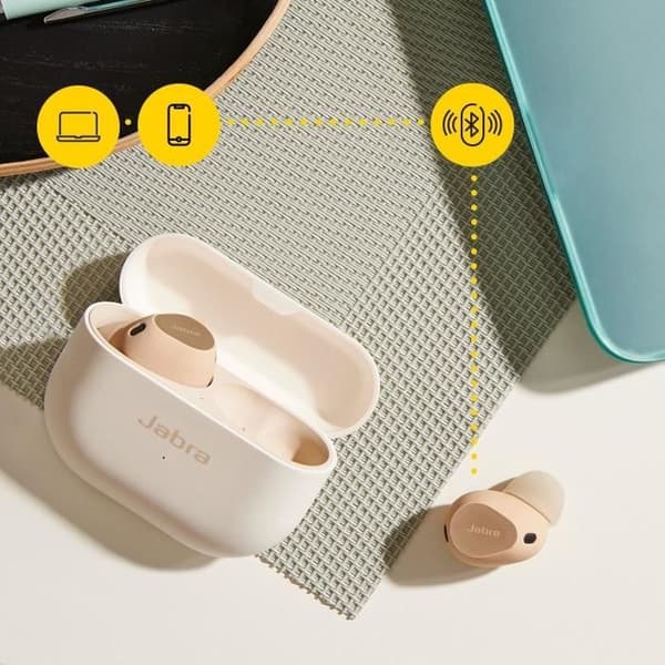 Trådlösa hörlurar - JABRA - Elite 10 - Bluetooth 5.3 - Brusreducering - 27 timmars batteritid