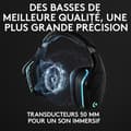 Miniatyrbild 3 av 6: Trådlöst spelheadset - LOGITECH G - G935 LIGHTSYNC - 7.1 Surround Sound - Gungmikrofon - För PC/MAC/PS4/NINTENDO Switch - Svart