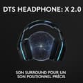 Miniatyrbild 4 av 6: Trådlöst spelheadset - LOGITECH G - G935 LIGHTSYNC - 7.1 Surround Sound - Gungmikrofon - För PC/MAC/PS4/NINTENDO Switch - Svart