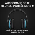 Miniatyrbild 2 av 6: Trådlöst spelheadset - LOGITECH G - G935 LIGHTSYNC - 7.1 Surround Sound - Gungmikrofon - För PC/MAC/PS4/NINTENDO Switch - Svart