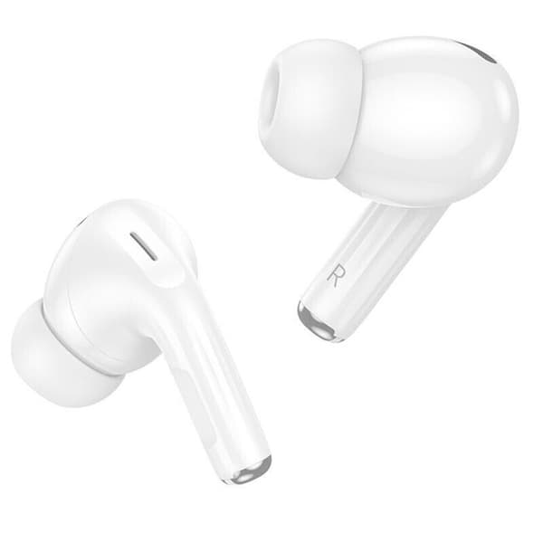 Trådlösa hörlurar - Hoco - EW56 Plus - Bluetooth 5.3 - Aktiv brusreducering - Vit