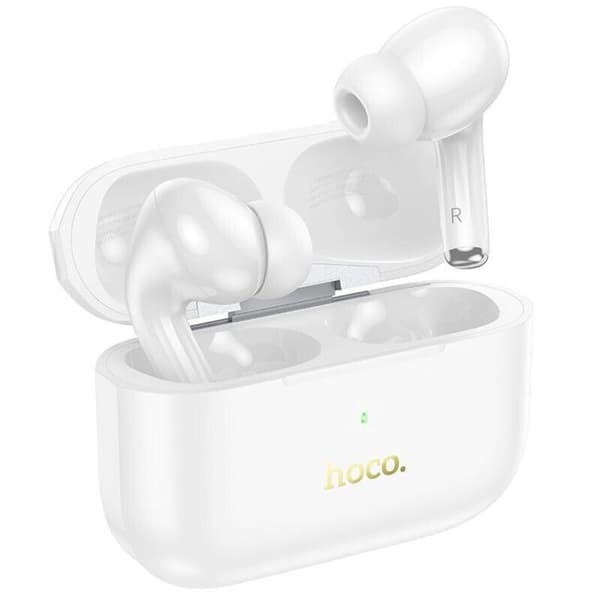 Trådlösa hörlurar - Hoco - EW56 Plus - Bluetooth 5.3 - Aktiv brusreducering - Vit