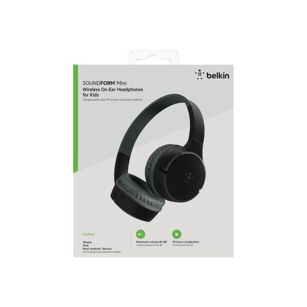 Barnhörlurar - BELKIN - Soundform Mini - Svart - Kabel - Begränsad volym