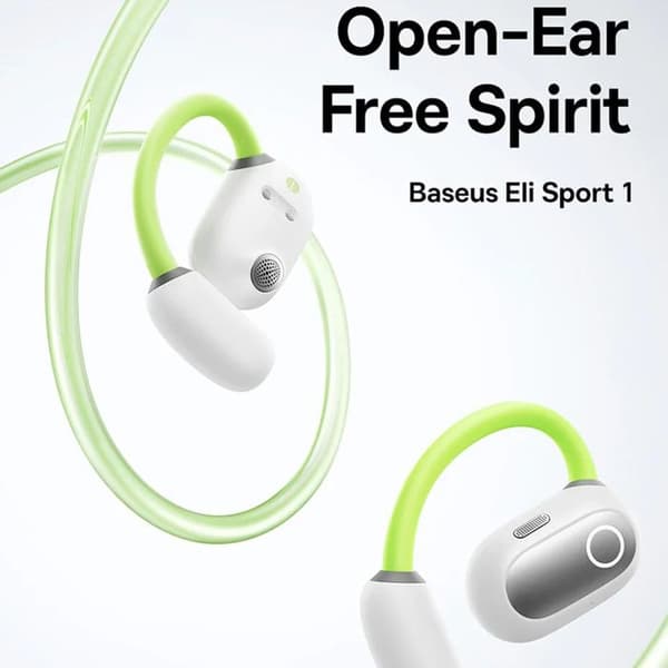 Trådlösa hörlurar PM20A (A00064400641-00) öppen öronpassform, äkta trådlösa, Bluetooth 5.3 Baseus Aurora Green