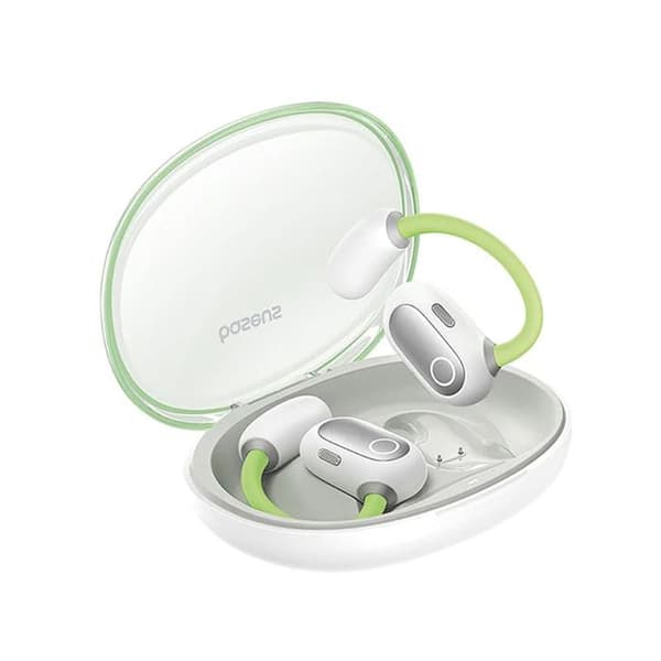 Trådlösa hörlurar PM20A (A00064400641-00) öppen öronpassform, äkta trådlösa, Bluetooth 5.3 Baseus Aurora Green