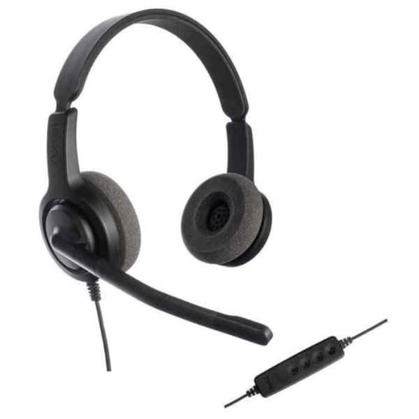 Hörlurar med Mikrofon Axtel AXH-V28UCD Svart - - - Axtel