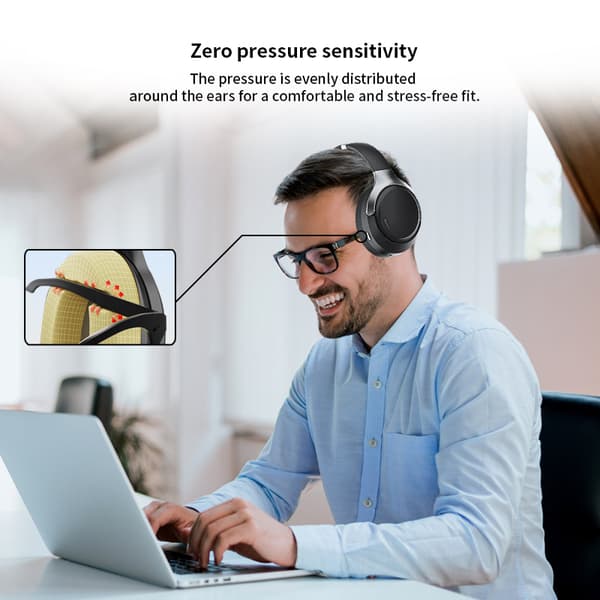 INF J19 Hybrid Støjreducerende Over-Ear Hovedtelefoner - Sort