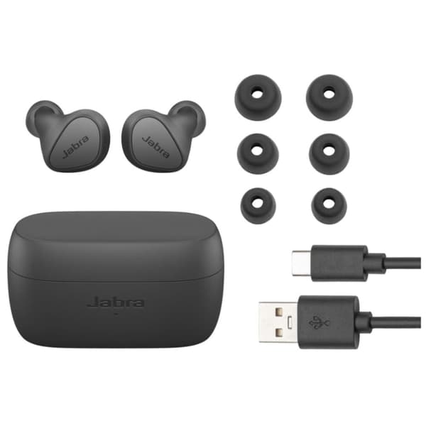 Jabra Elite 4 - Ægte trådløse hovedtelefoner med mikrofon - in-ear - Bluetooth - ANC Dark Grey