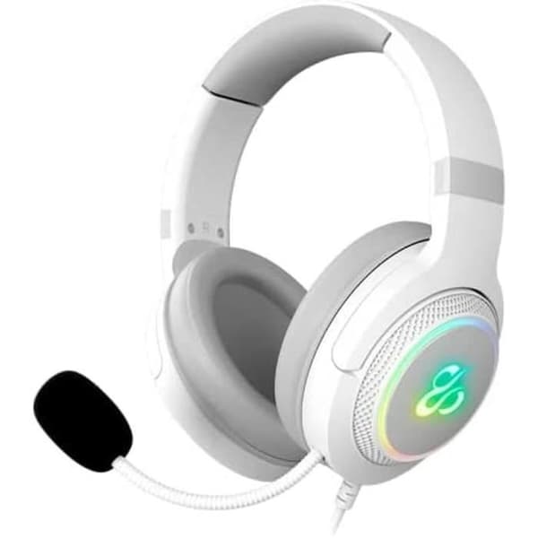 Headset med mikrofon Newskill Vit