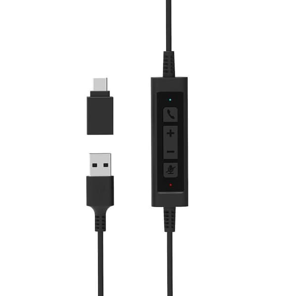 Hörlurar - PORT DESIGNS - Pro on r 300 - USB-a USB-c - Brusreducering - Lätt komfort