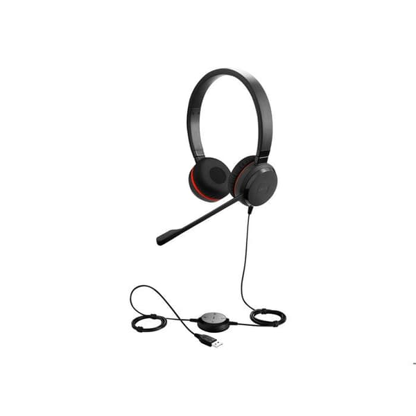 Trådbundna hörlurar - JABRA - Evolve 30 II - Microsoft Teams-certifierade - Brusreducerande mikrofon - USB-C/A