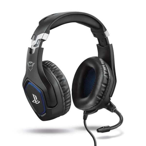 Trust Gaming PS4 och PS5 Gaming Headset officiellt licensierat för Playstation GXT 488 Forze med hopfällbar flexibel mikrofon