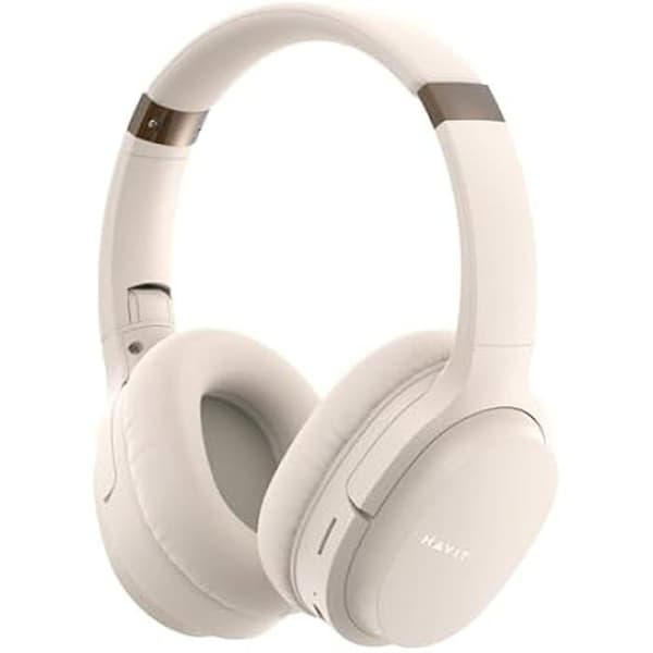 Bluetooth-hörlurar - HAVIT - I62 - HiFi-ljud - Guld - Autonomi 17h - Fällbar design