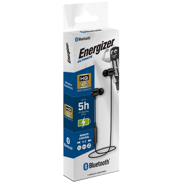 Energizer Ultimate CIBT20 - Trådlösa Bluetooth In-Ear-hörlurar V5.0 (svart)