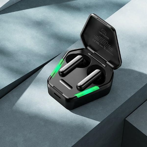 USAMS JY Series - Bluetooth 5.0 TWS hovedtelefoner + opladningsetui (sort)