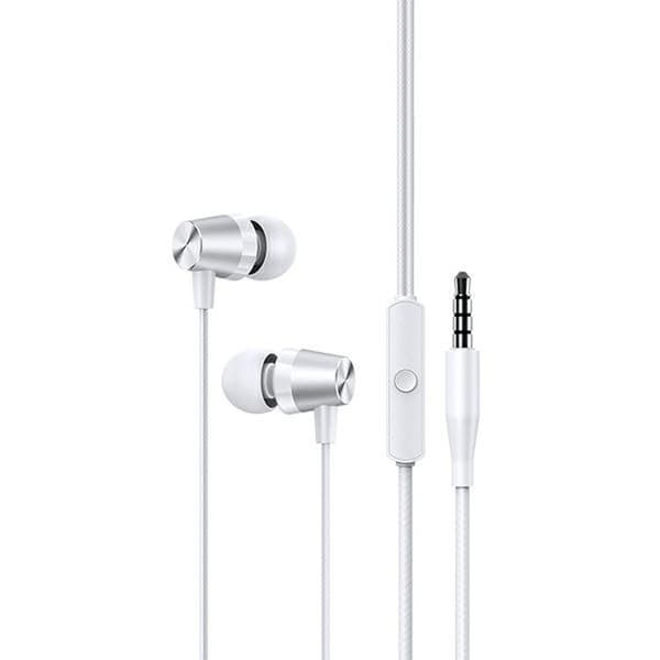USAMS EP-42 - 3,5 mm jack-kablede hovedtelefoner (hvid)