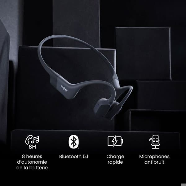 Hörlurar Shokz OPENRUN USB-C SVART