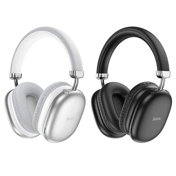 Hörlurar Bluetooth trådlösa HOCO W35 Max Silver vikbara med bekväma öronkuddar