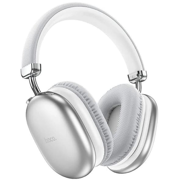 Hörlurar Bluetooth trådlösa HOCO W35 Max Silver vikbara med bekväma öronkuddar