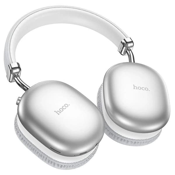 Hörlurar Bluetooth trådlösa HOCO W35 Max Silver vikbara med bekväma öronkuddar