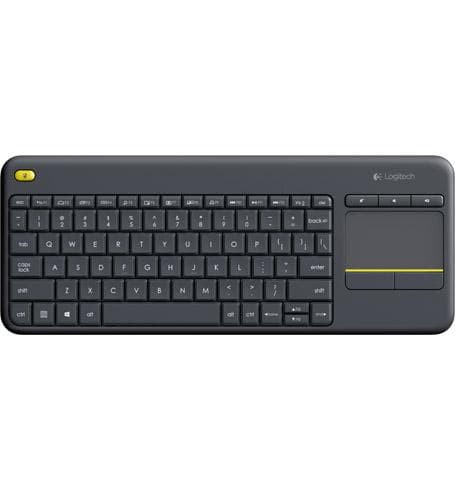 Logitech Wireless Touch Keyboard K400 Plus - näppäimistö - kosketuslevyllä - langaton - 2,4 GHz - QWERTZ - Unkari - musta