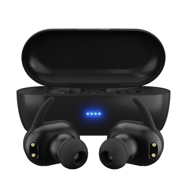 MAXELL MINI DUO Trådlösa in-ear-hörlurar med laddningsfodral Svarta