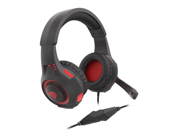 GENESIS RADON 210 7.1 OVER-EAR HÖRLURAR MED MIKROFON SVART-RÖD USB