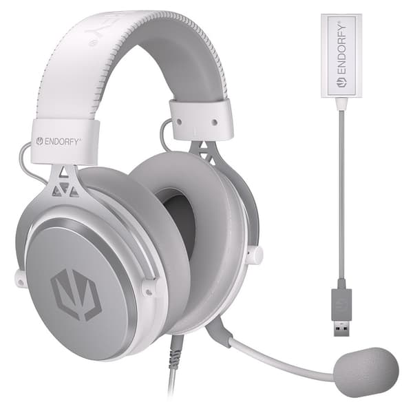 ENDORFY VIRO Plus USB Onyx White Headset Trådbundet Huvudband Musik/Vardag