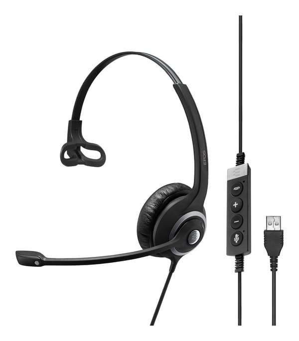 EPOS IMPACT SC 230 USB MS II Headset Trådbundet Huvudband USB Typ-A Svart